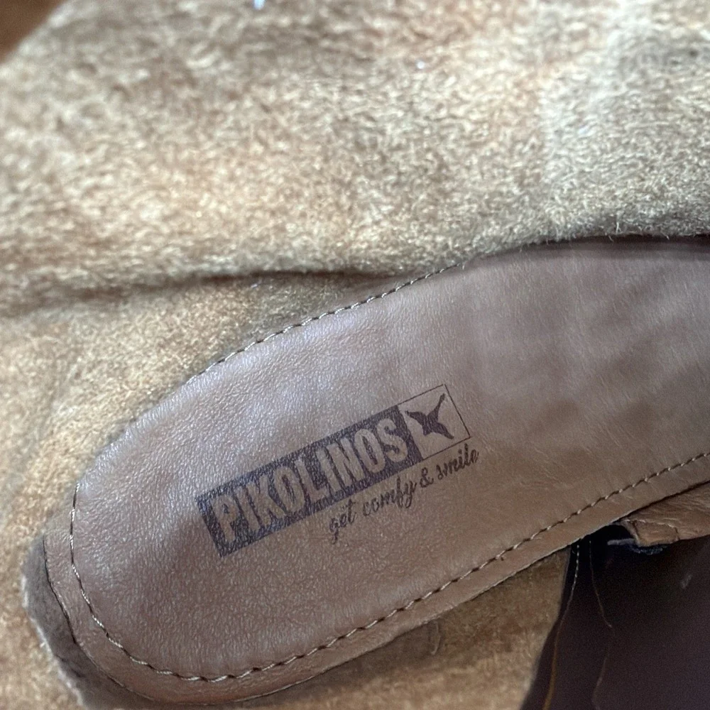 NWT Pikolinos Llanes W7H-8507 Caoba Brown Ankle Boots Size 39 US 9